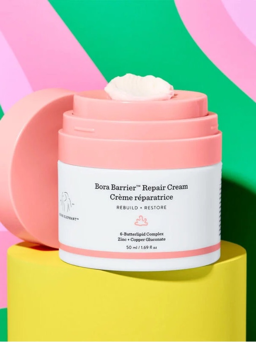 NIB Drunk Elephant Bora Barrier Rich Repair Refillable Moisturizer 50ml
